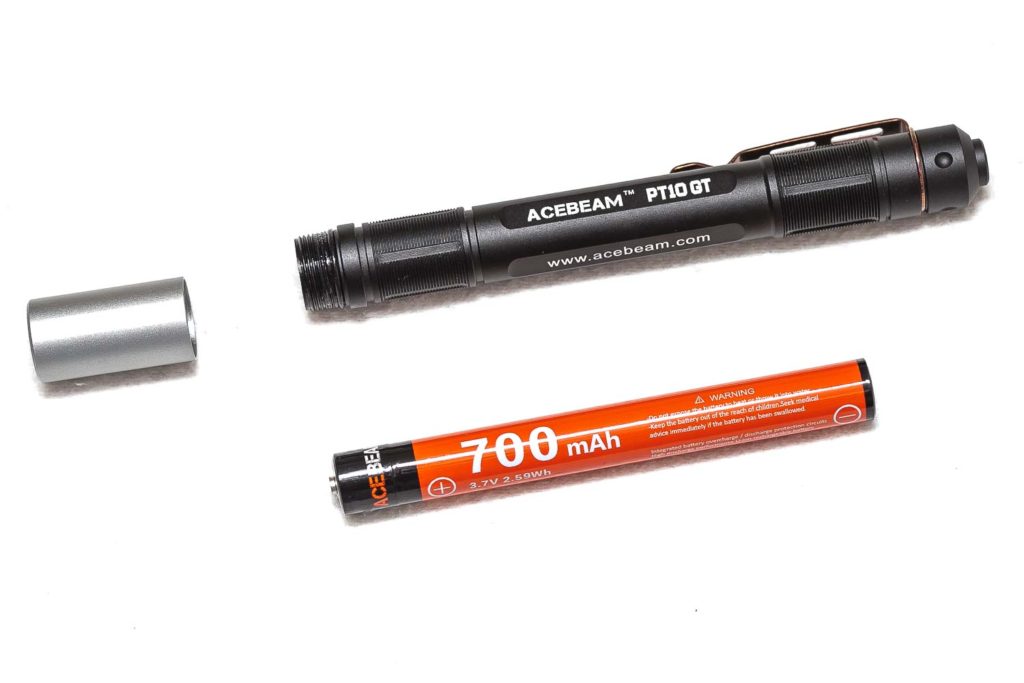 Acebeam P10-GT with battery