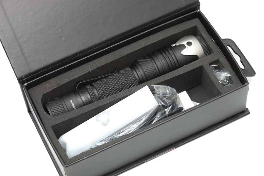 W10 flashlight in a box