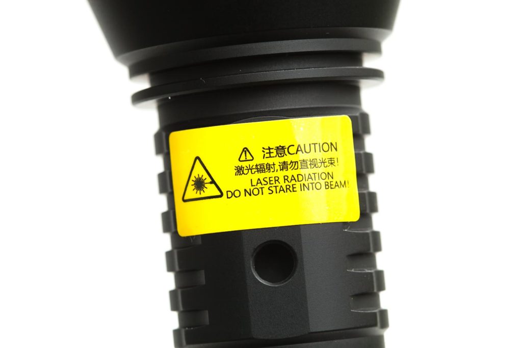 LEP flashlight caution