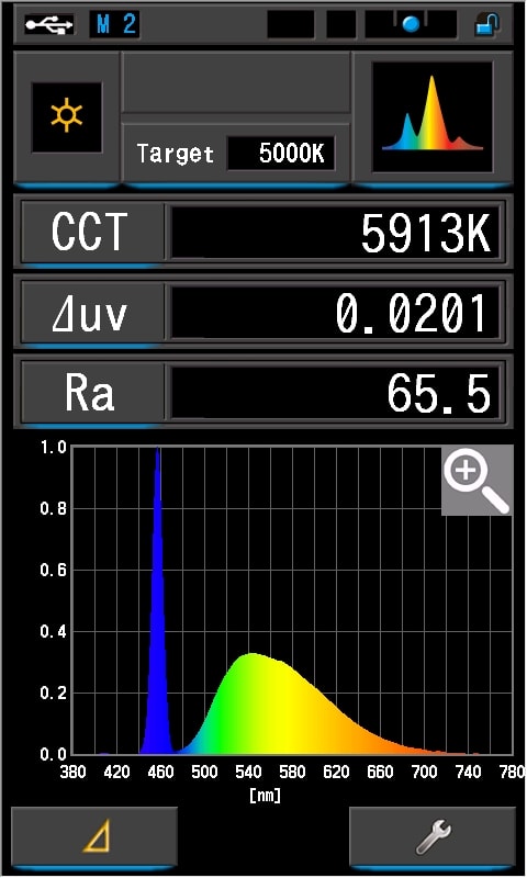 acebeam w35 spectro measurement 2