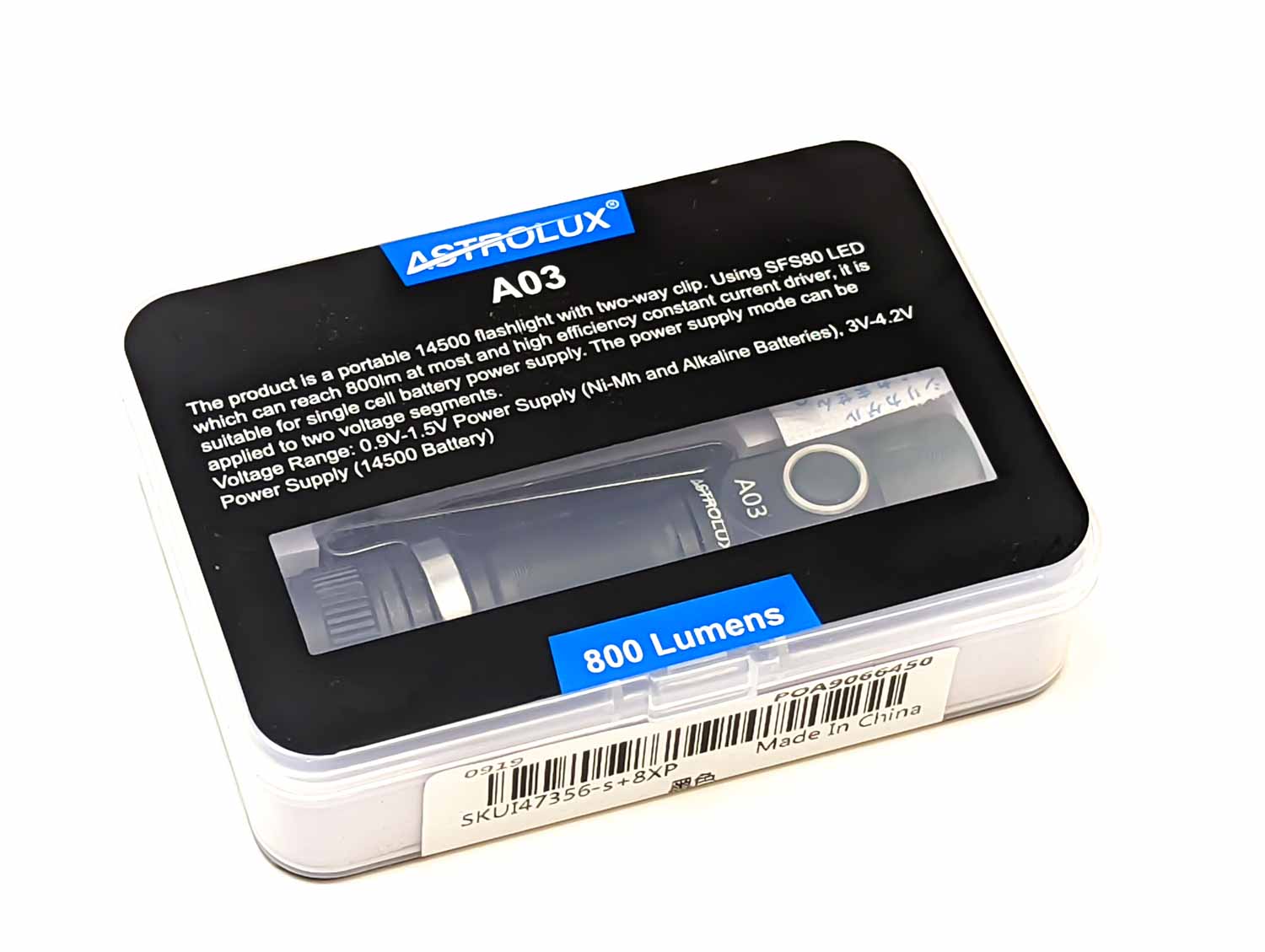 Astrolux A03 box