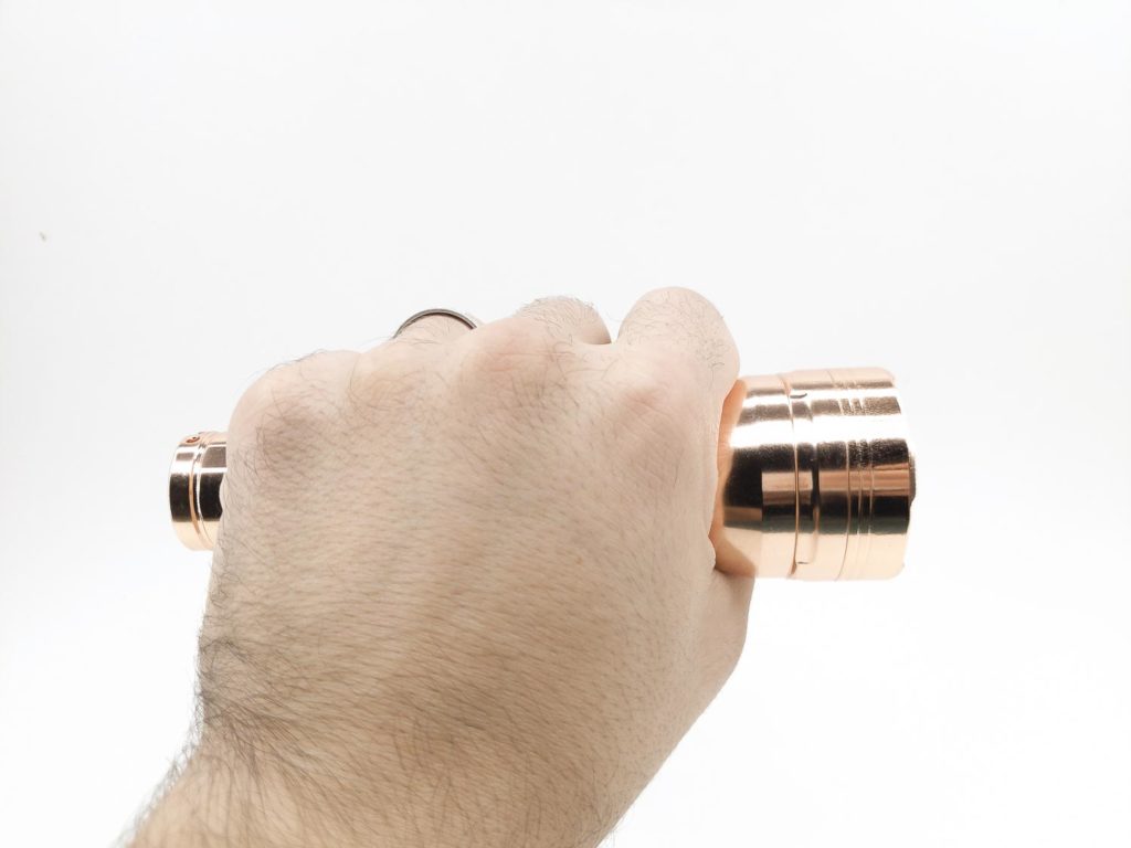 Astrolux FT03 Mini copper in hand