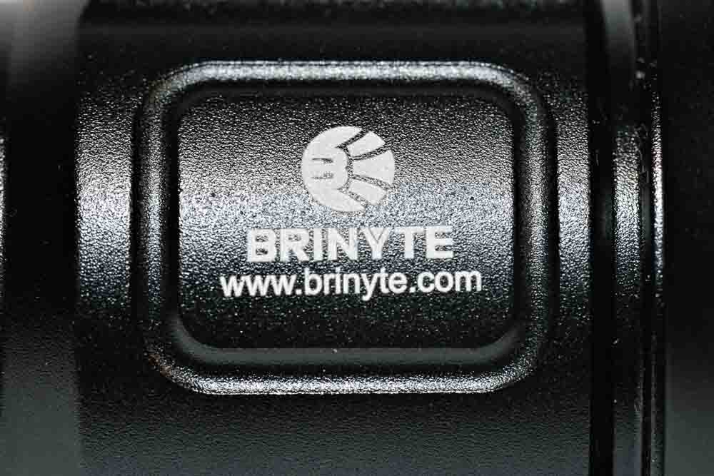 brinyte logo on flashlight