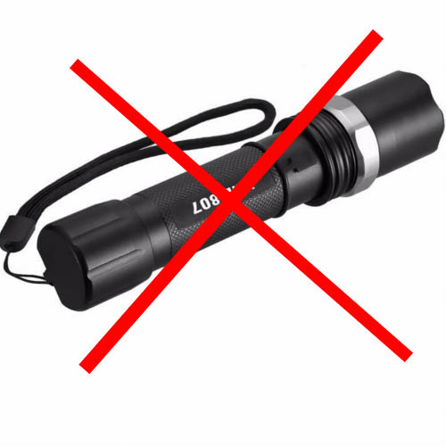 economical flashlight cheap crap