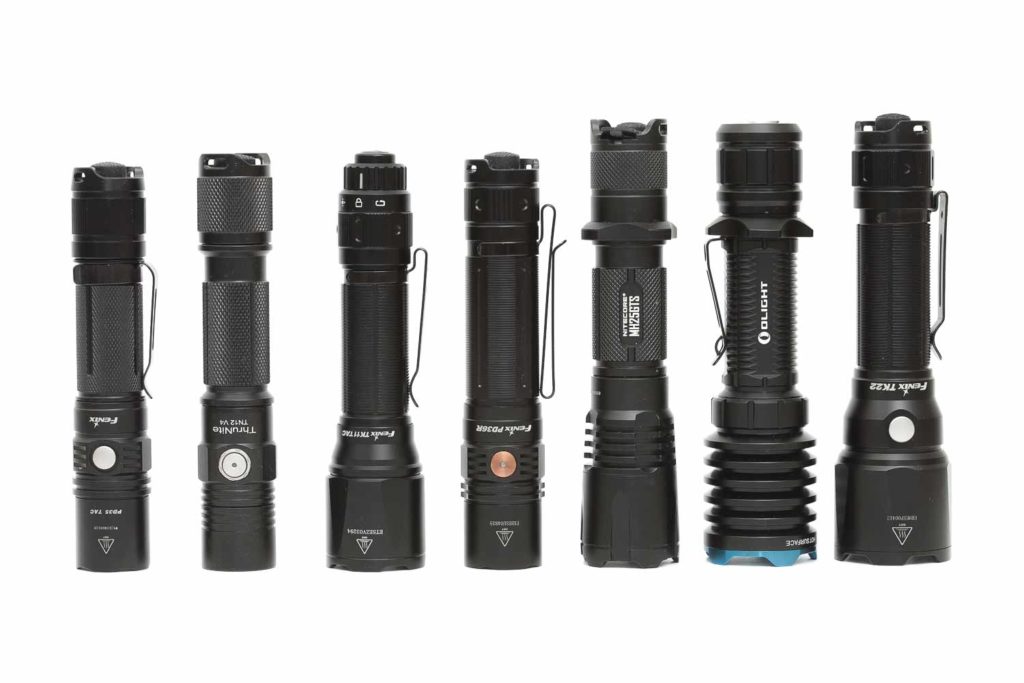 Tactical flashlights compared