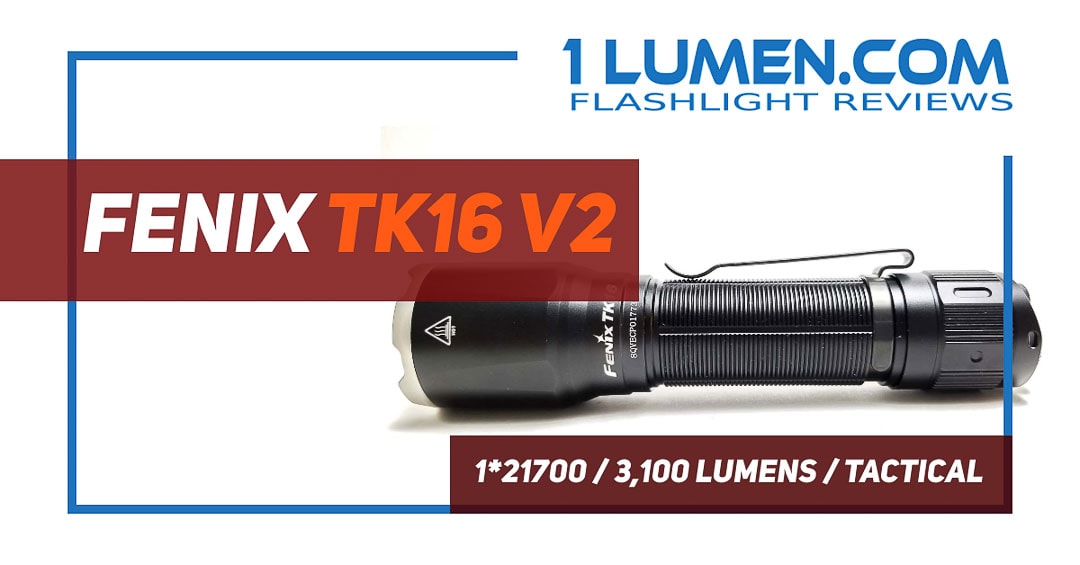 Fenix TK16 LED Tactical 1000 Lumen Flashlight w/ Fenix 18650 Battery and Charger 