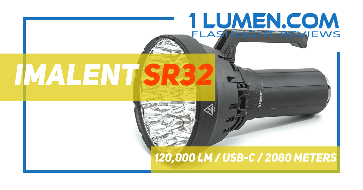 Imalent SR32 review | 120,000 lumen flashlight with 32*XHP50.3 Hi
