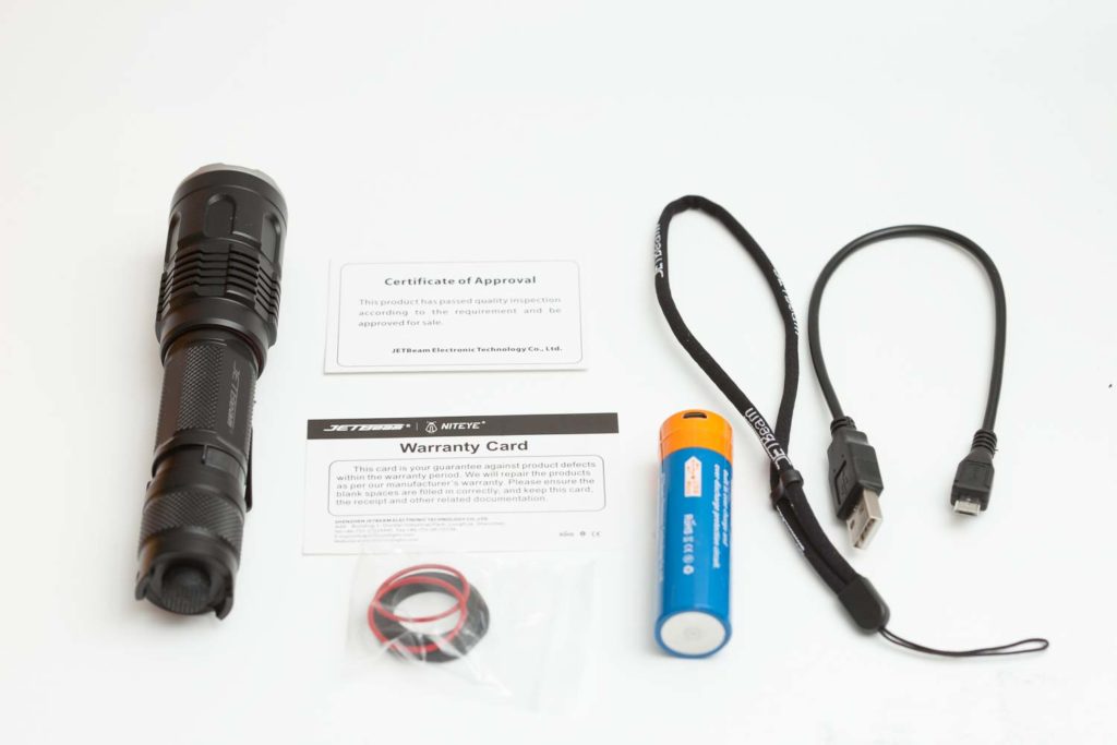 Jetbeam M2S with accessories