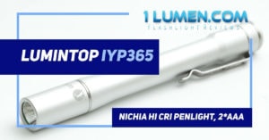 Lumintop IYP365 review image