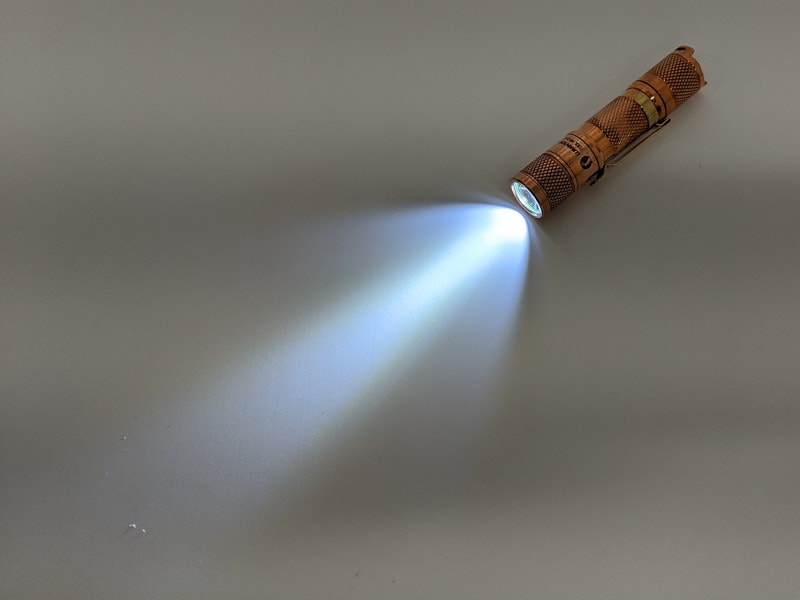 copper flashlight