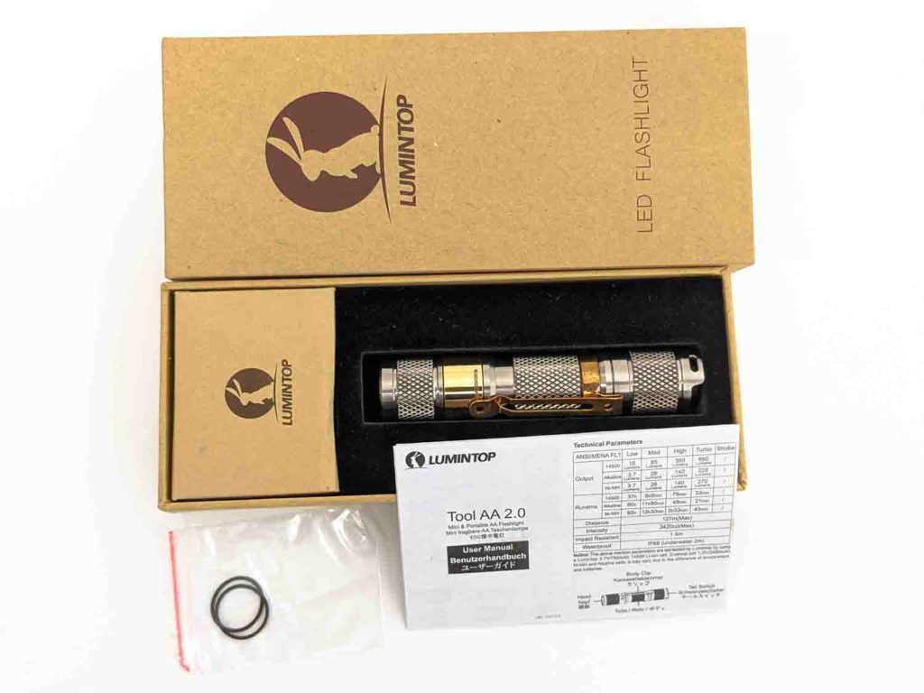 Lumintop flashlight box