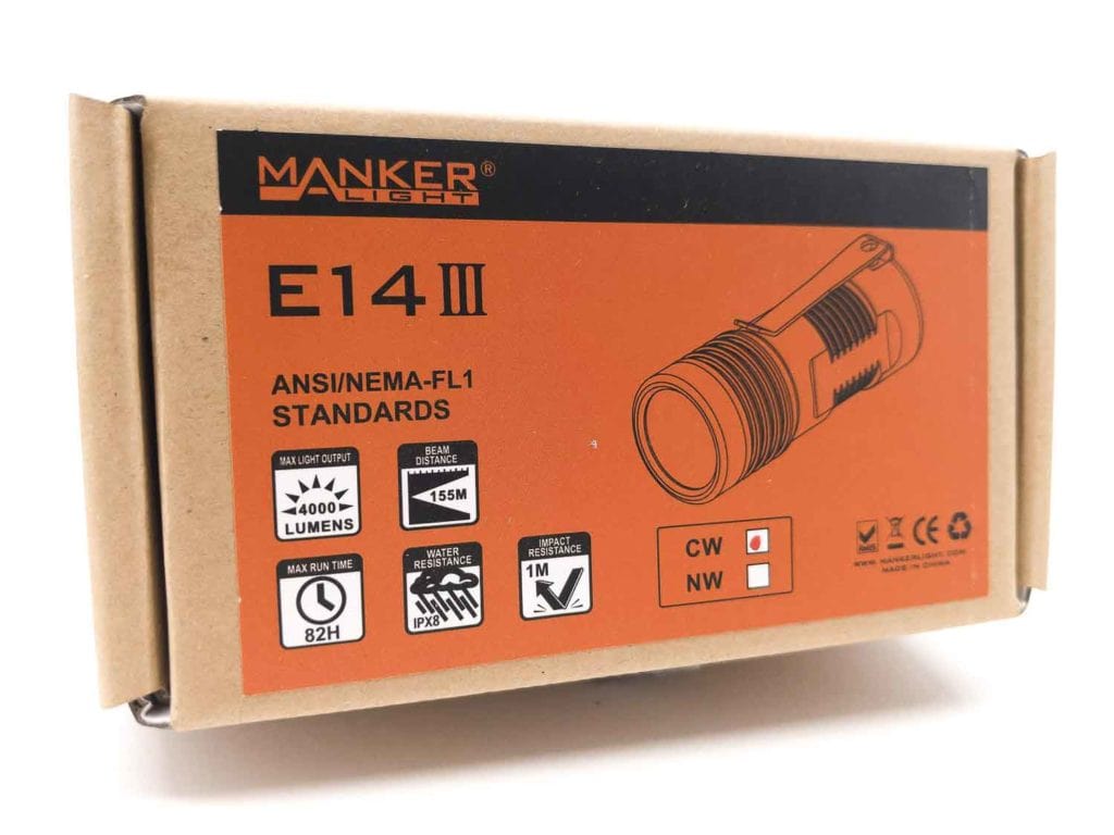 Manker E14 III box