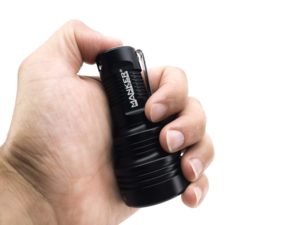 Manker flashlight in hand