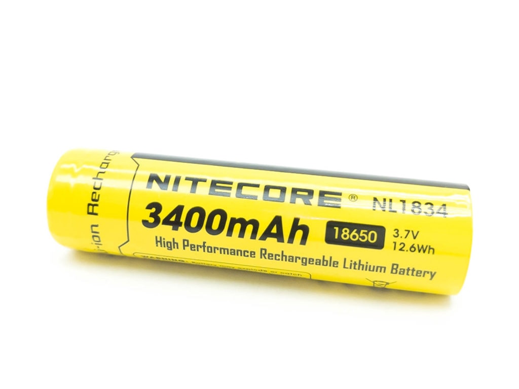 Nitecore NL1834 18540 battery 3400mah