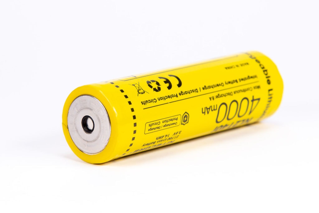 yellow nitecore battery