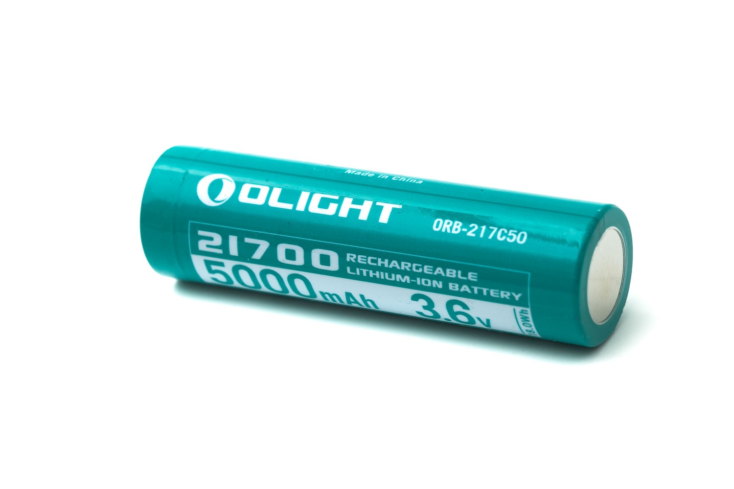 Olight 21700 battery ORB-217C50 backside