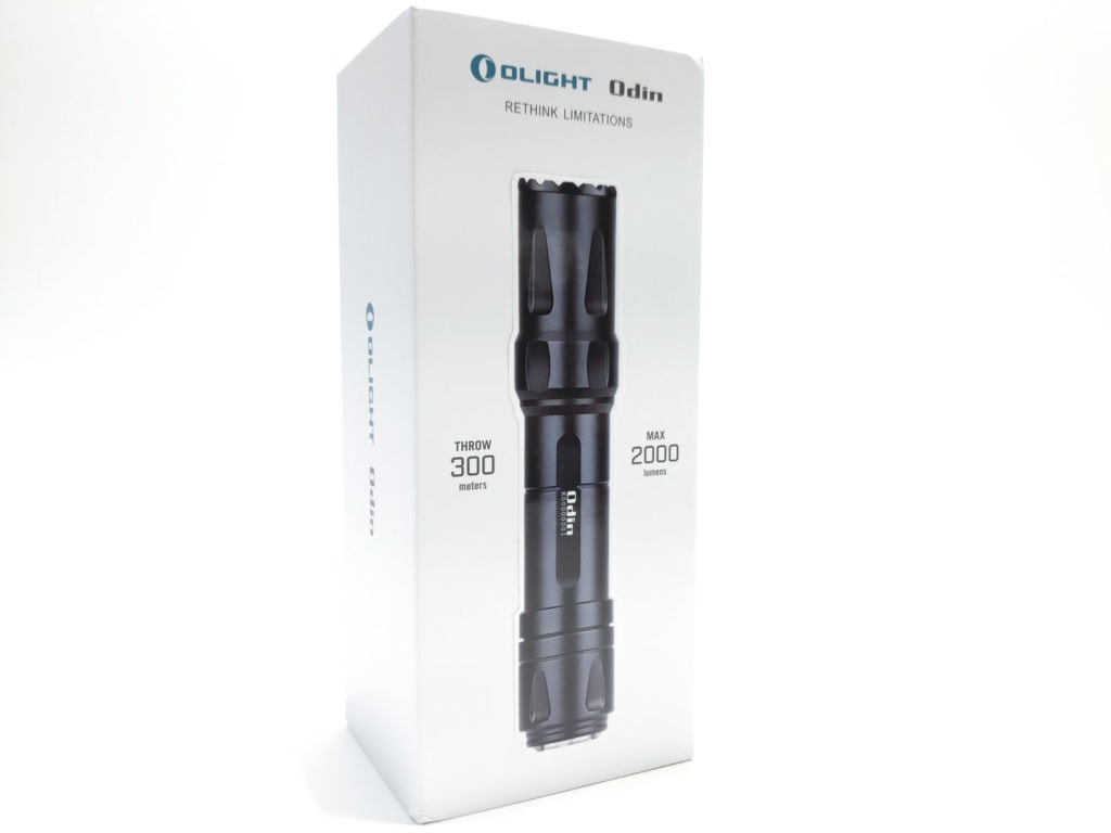 front view of olight odin pacakge