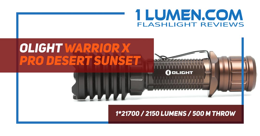 Olight Warrior X PRO Desert Sunset review