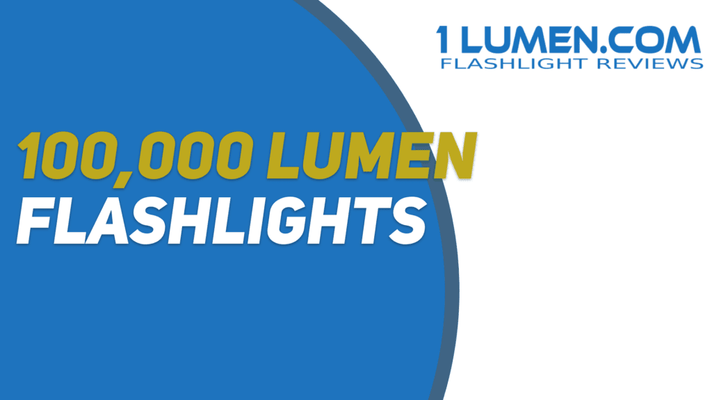 100 000 lumen flashlight