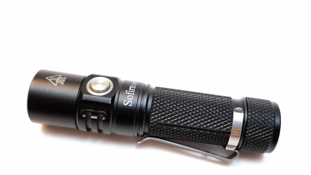 side view of flashlight