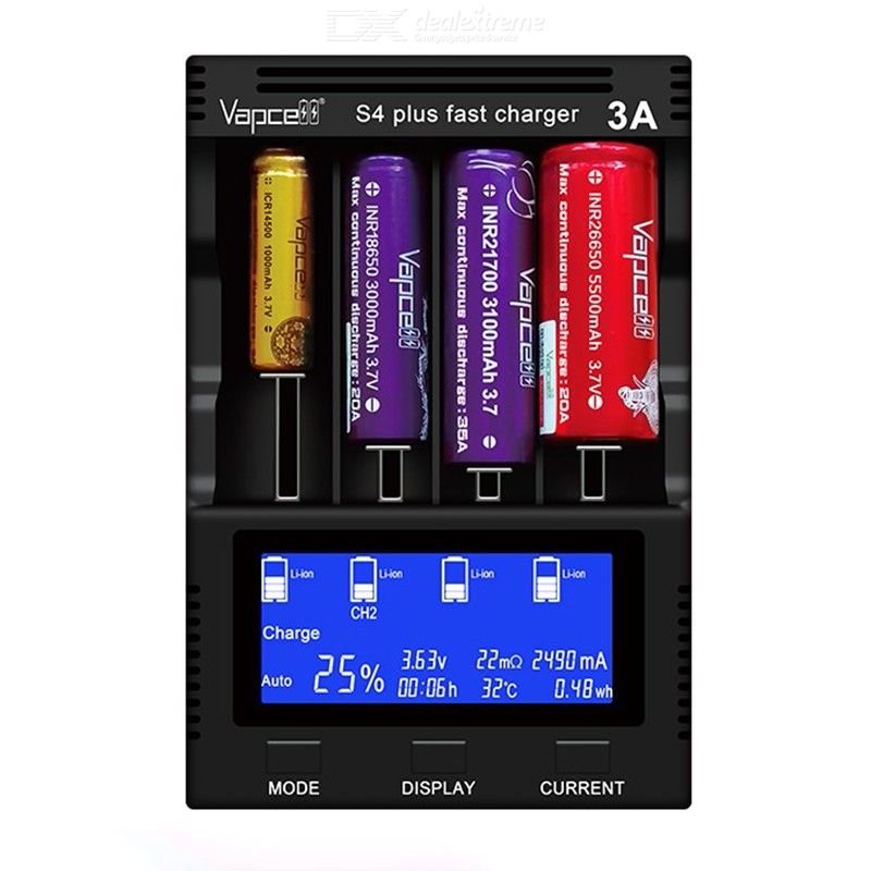 vapcell s4 plus fast charger