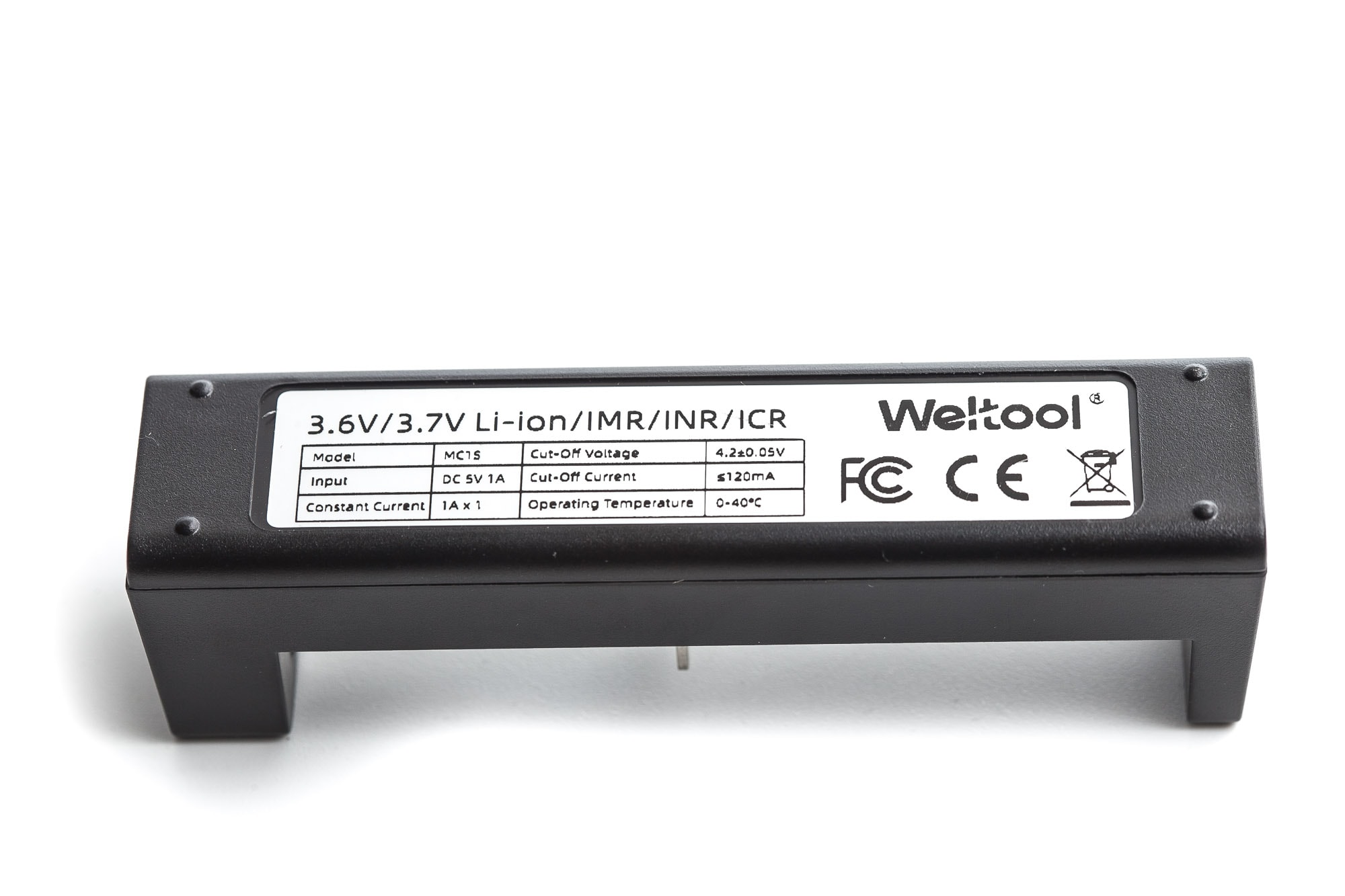 weltool mc1s battery charger bottom
